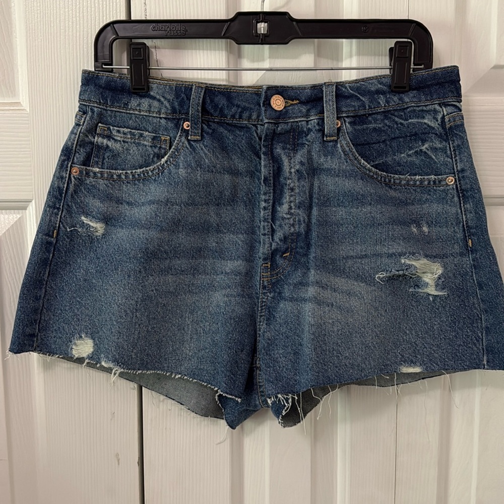 Distressed Jean Shorts